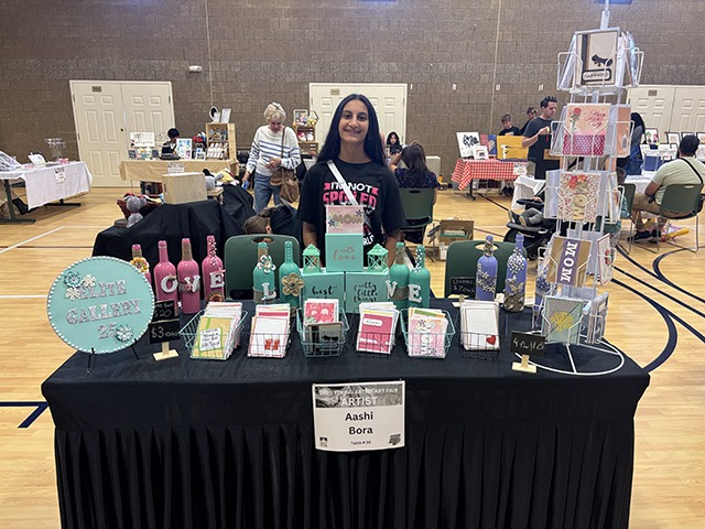 Families enjoying hands-on art activities at the Northville Art House during Family Day.