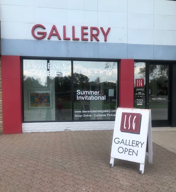 Lawrence Street Gallery — one of the local venues hosting small works this holiday season.